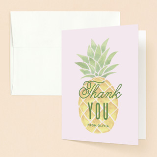 Luau Sweet Sixteen Party Thank You Cards
