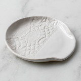 Lace Spoon Rest - White Serving Utensils