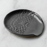 Lace Spoon Rest - Gunmetal Serving Utensils