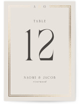Grace Foil-Pressed Table Numbers
