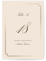 lussekatter Foil-Pressed Table Numbers