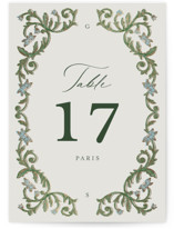 grandeur Foil-Pressed Table Numbers