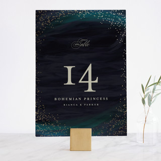 borealis Foil-Pressed Table Numbers
