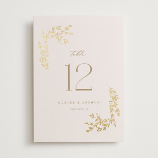 Classique Foil-Pressed Table Numbers