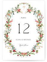 Tropica Foil-Pressed Table Numbers