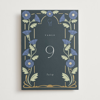 Nouveau Foil-Pressed Table Numbers