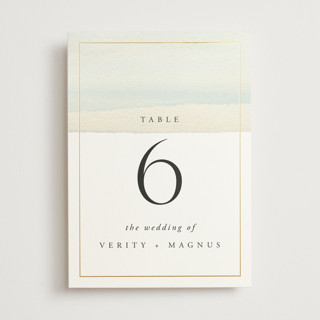 Contemplate Foil-Pressed Table Numbers