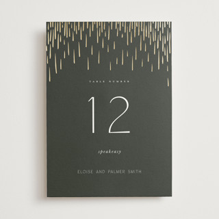 Fringe Foil-Pressed Table Numbers
