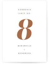 Our Ever After Foil-Pressed Table Numbers