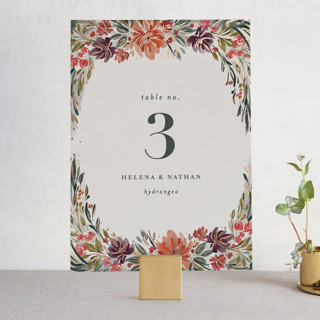 swag Foil-Pressed Table Numbers
