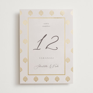 Shraddha Foil-Pressed Table Numbers