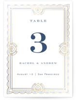 Aurelia Foil-Pressed Table Numbers