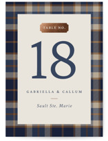 Equestrian Foil-Pressed Table Numbers