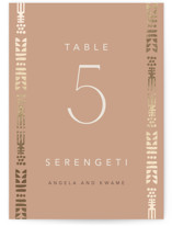 Cultured Element Foil-Pressed Table Numbers