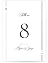 Elencourt Foil-Pressed Table Numbers