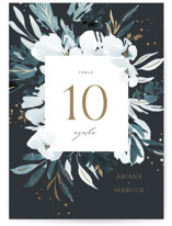 Foil-pressed Table Numbers
