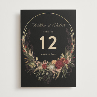 Botanical Edge Foil-Pressed Table Numbers