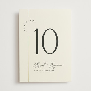 together Foil-Pressed Table Numbers