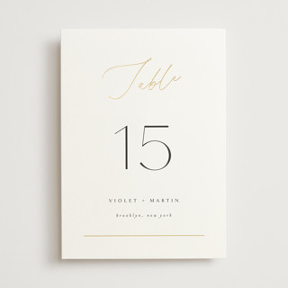 Encircled Love Foil-Pressed Table Numbers