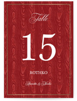 Moiré Foil-Pressed Table Numbers