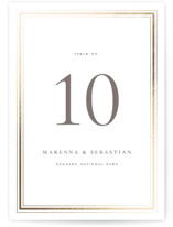 Hampton Foil-Pressed Table Numbers
