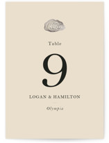 Cove Foil-Pressed Table Numbers