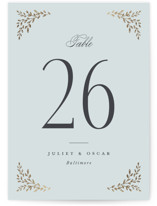 Enchanted Foil-Pressed Table Numbers