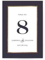 Prelude Foil-Pressed Table Numbers