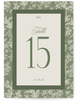 Vintage Tropics Table Numbers