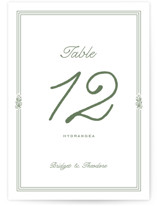 Court Table Numbers
