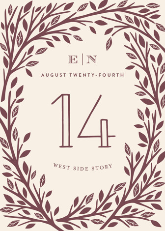 Enchanted Table Numbers by Griffinbell Paper Co. | Minted