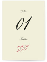 Vintage Lovers Table Numbers