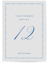 Amalfi Blue Table Numbers