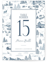 Mountain Toile Table Numbers