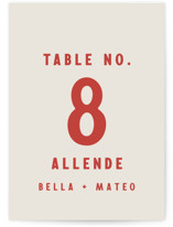 Coyota Table Numbers
