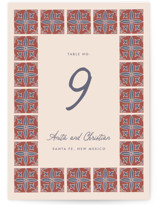 Block Print Tile Table Numbers