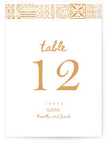 Tribal Rythm Table Numbers