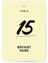Courthouse Table Numbers