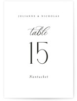 Bold Elegance Table Numbers
