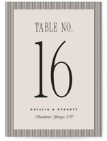 Linea Table Numbers