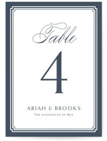 Ariah Table Numbers