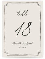 Felicity Table Numbers