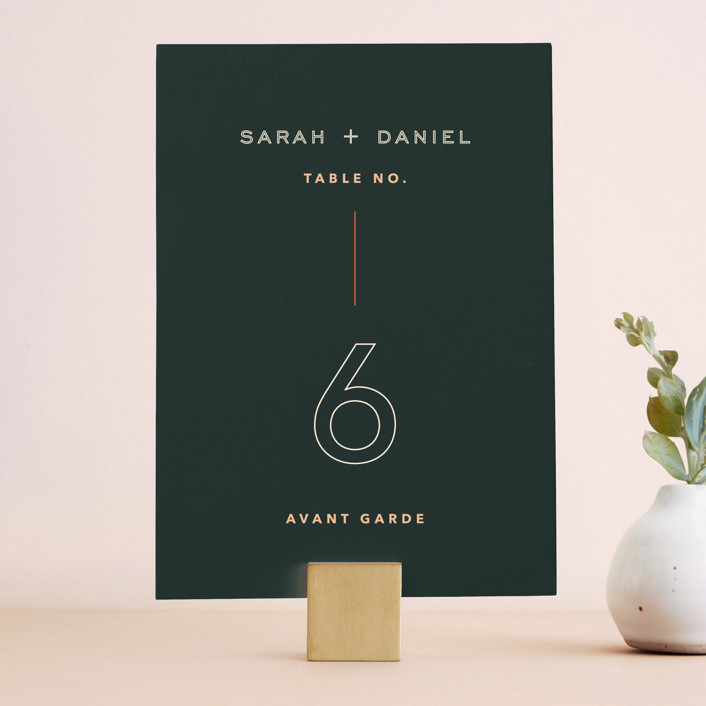 Top to Bottom Table Numbers by Kindred Fields | Minted