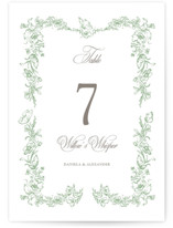 Romantic Garden Table Numbers