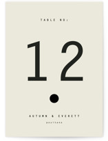 Nonnette Table Numbers