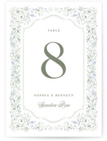 Delicate Vines Table Numbers