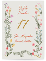 Chantilly Table Numbers