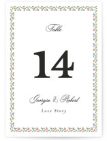 Monogramed Table Numbers