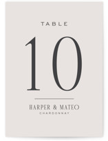 Close-up Table Numbers