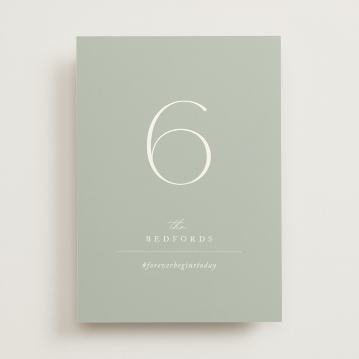 Initial Table Numbers by Jennifer Postorino Minted